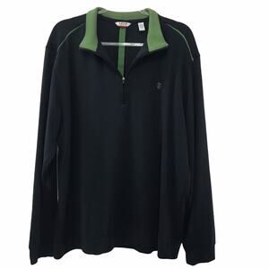 Izod Performx Quarter Zip Navy Pullover Shirt - XL